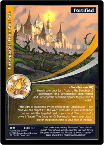 Unstoppable Titan War Path (EOR-242) [Empires on the Rise - 1st Edition]