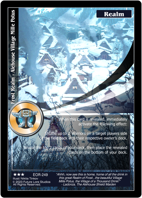 Veil Of Rebellion // Frost realm - Alehouse Village Mille Potus (EOR-249) [Empires on the Rise - 1st Edition]