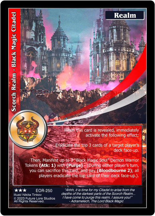 Veil Of Diabolism // Scorch Realm - Black Magic Citadel (EOR-250) [Empires on the Rise - 1st Edition]