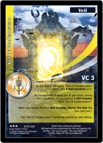 Veil Of Condemnation // Divinity Realm - Chaos Divine (EOR-256) [Empires on the Rise - 1st Edition]