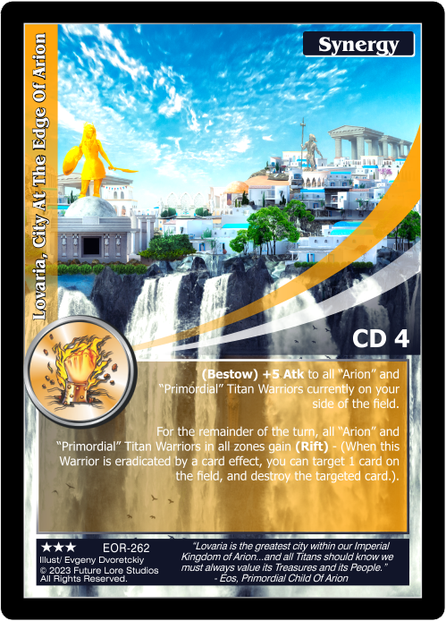 Lovaria, City At The Edge Of Arion (EOR-262) [Empires on the Rise - 1st Edition]