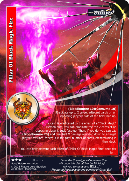 Pillar Of Black Magic Fire (EOR-FF2) [Empires on the Rise - 1st Edition]