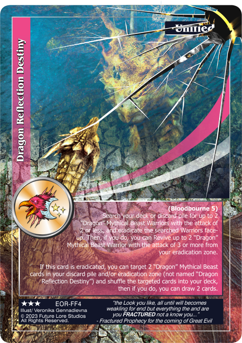 Dragon Reflection Destiny (EOR-FF4) [Empires on the Rise - 1st Edition] {Fractured Foil}