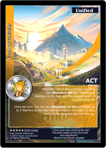 Land Of Goliaths (EOR-HD06) [Empires on the Rise - 1st Edition]