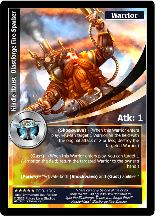 Kindle-Haust, Blastforge Fire-Sparker (EOR-HD07) [Empires on the Rise - 1st Edition]