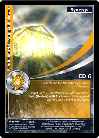 Pantheon Of Unstoppable Power (EOR-HD14) [Empires on the Rise - 1st Edition]