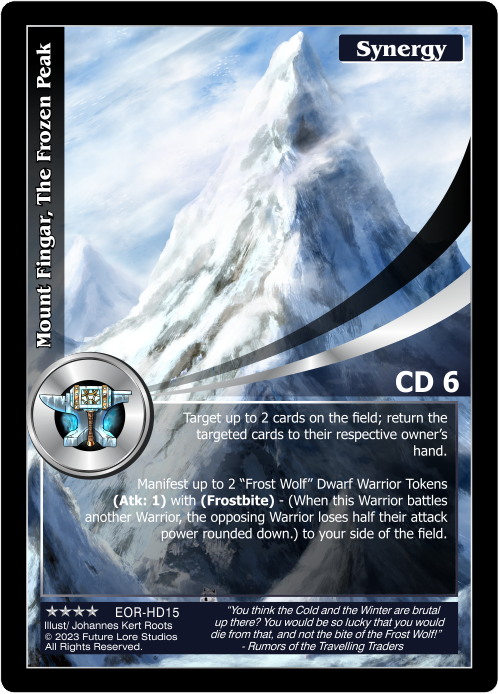 Mount Fingar, The Frozen Peak (EOR-HD15) [Empires on the Rise - 1st Edition]