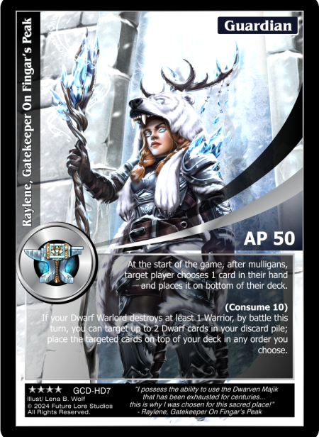 Raylene, Gatekeeper On Fingar's Peak (GCD-HD7) [Guardians' Creed - 2nd Edition]