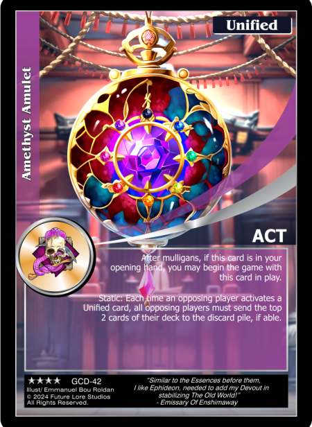 Amethyst Amulet (GCD-42) [Guardians' Creed - 1st Edition]