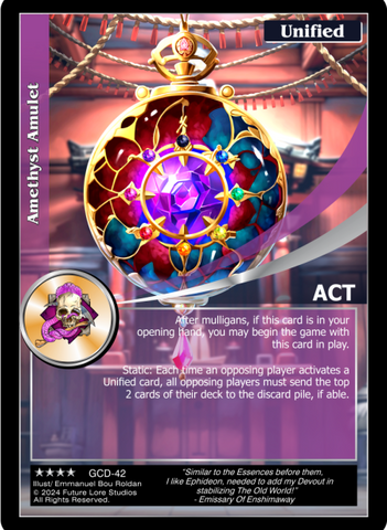 Amethyst Amulet (GCD-42) [Guardians' Creed - 1st Edition]