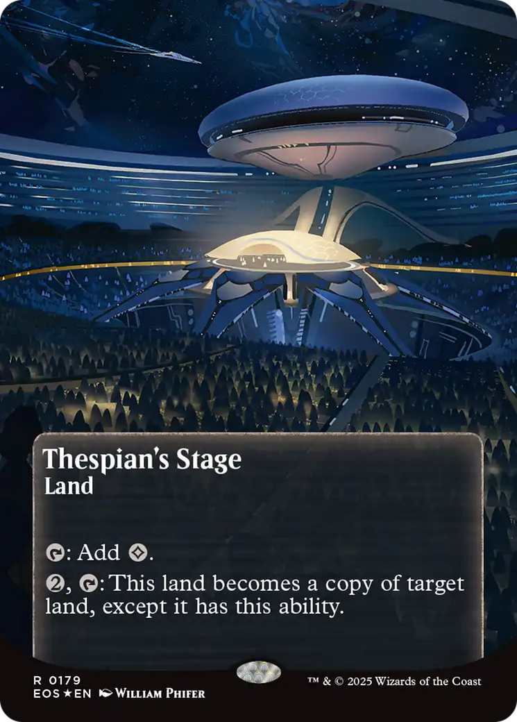 Thespian's Stage (0179) (Borderless) (Galaxy Foil) [Edge of Eternities: Stellar Sights]