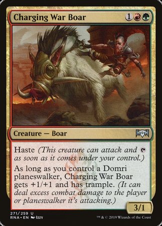 Charging War Boar [Ravnica Allegiance]