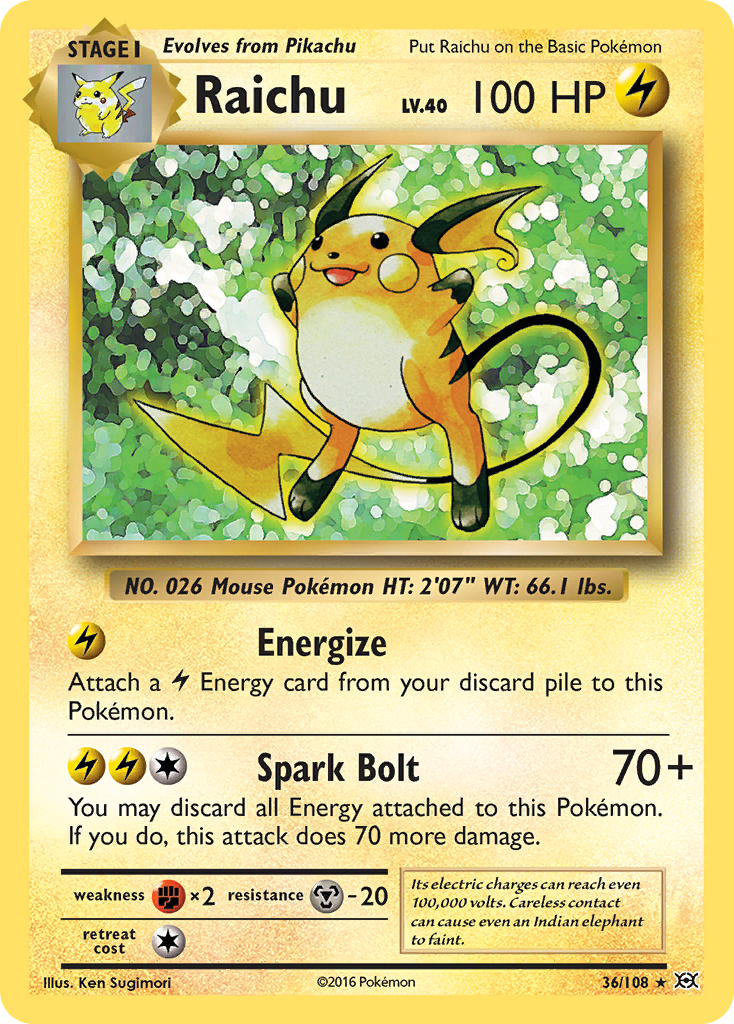 Raichu (36/108) [XY: Evolutions]