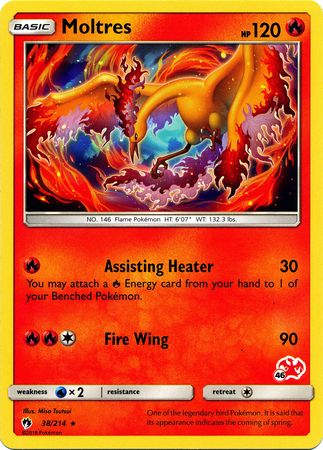 Moltres (38/214) (Charizard Stamp