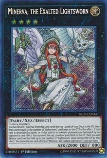 Minerva, the Exalted Lightsworn [BLLR-EN044] Secret Rare