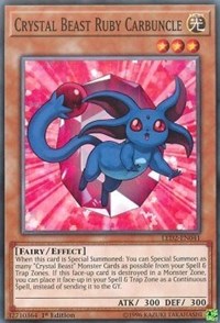Crystal Beast Ruby Carbuncle [LED2-EN041] Common