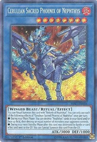 Cerulean Sacred Phoenix of Nephthys [HISU-EN006] Secret Rare