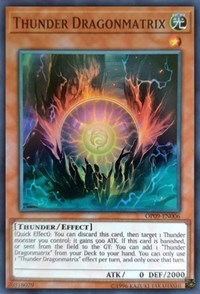 Thunder Dragonmatrix [OP09-EN006] Super Rare
