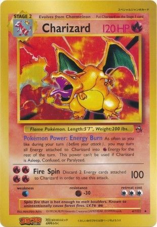 Charizard (4/102) (CoroCoro Promo) (Jumbo Card) [Base Set Unlimited]