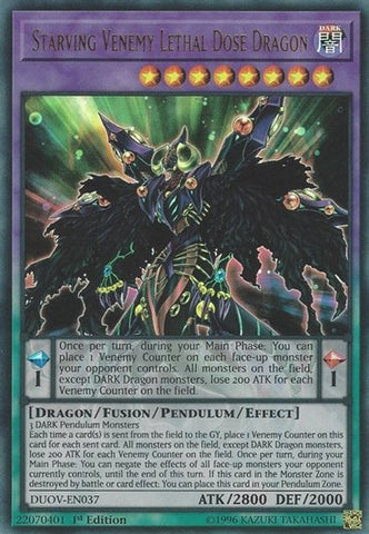 Starving Venemy Lethal Dose Dragon [DUOV-EN037] Ultra Rare