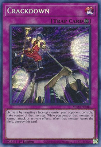 Crackdown [MP20-EN084] Prismatic Secret Rare