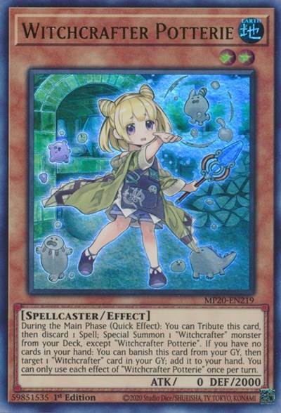 Witchcrafter Potterie [MP20-EN219] Ultra Rare
