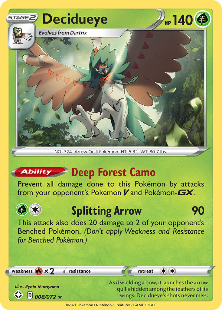 Decidueye (008/072) [Sword & Shield: Shining Fates]