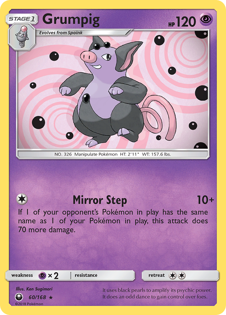 Grumpig (60/168) [Sun & Moon: Celestial Storm]