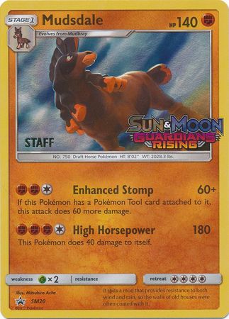 Mudsdale (SM20) (Staff Prerelease Promo) [Sun & Moon: Black Star Promos]