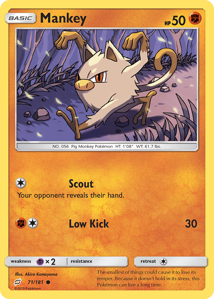 Mankey (71/181) [Sun & Moon: Team Up]