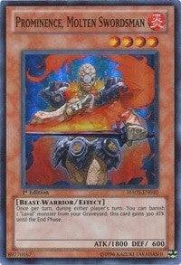 Prominence, Molten Swordsman [HA05-EN010] Super Rare