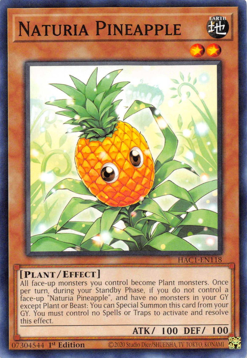 Naturia Pineapple (Duel Terminal) [HAC1-EN118] Parallel Rare