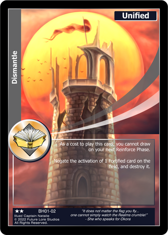 Dismantle [Alt art] (BH01-02) [Bountiful Harvest Season One - 1st Edition]