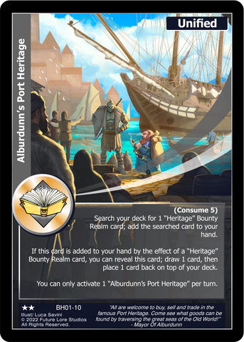 Alburdunn's Port Heritage (BH01-10) [Bountiful Harvest Season One - 1st Edition]