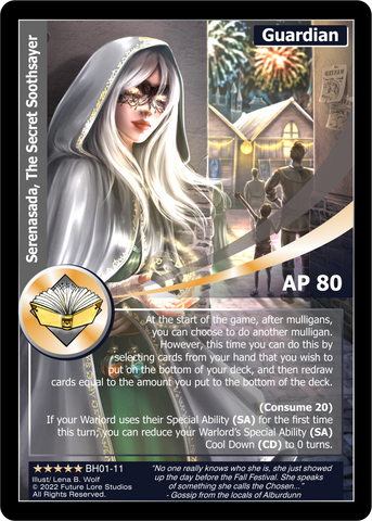 Serenasada, The Secret Soothsayer (BH01-11) Foil [Bountiful Harvest Season One - 1st Edition]