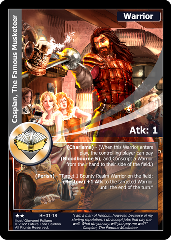 Caspian, The Famous Musketeer (BH01-18) [Bountiful Harvest Season One - 1st Edition]