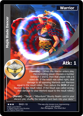 Majik Blade Dancer (BH01-19) [Bountiful Harvest Season One - 1st Edition]