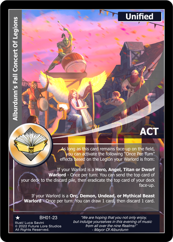Alburdunn's Fall Concert Of Legions (BH01-23) [Bountiful Harvest Season One - 1st Edition]