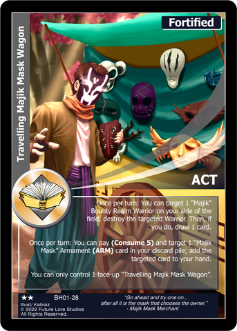 Travelling Majik Mask Wagon (BH01-28) [Bountiful Harvest Season One - 1st Edition]