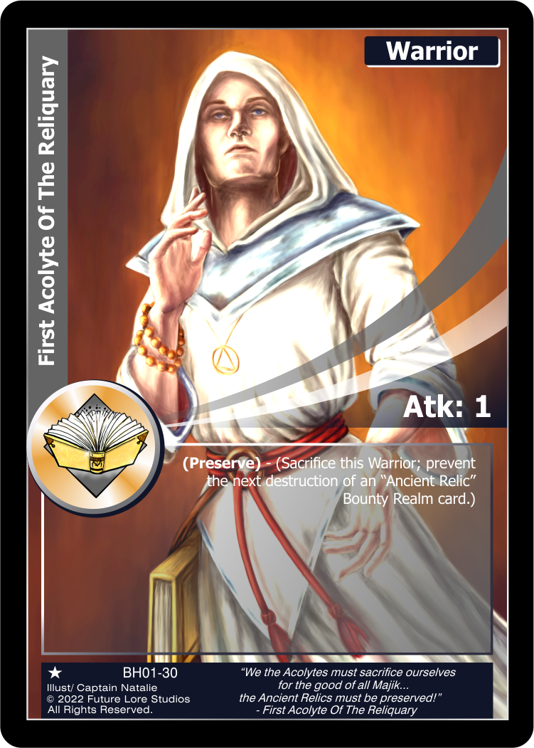 First Acolyte Of The Reliquary (BH01-30) [Bountiful Harvest Season One - 1st Edition]