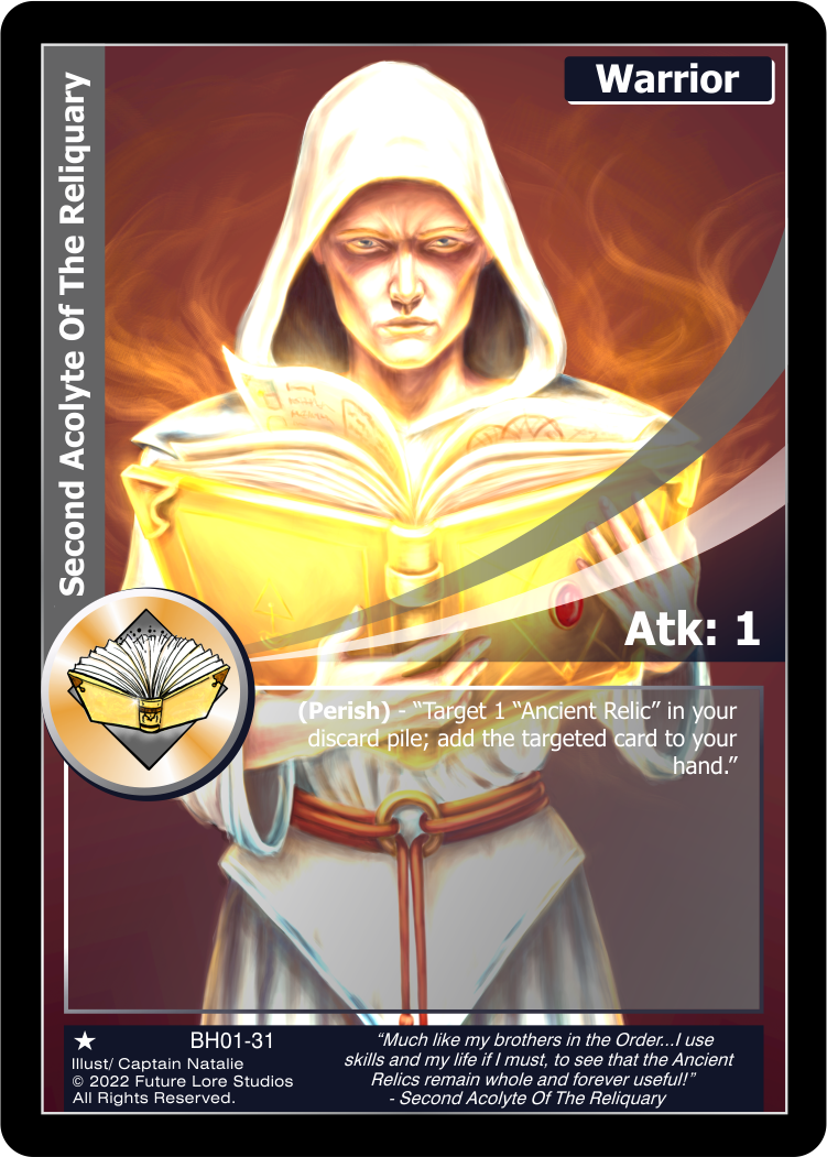 Second Acolyte Of The Reliquary (BH01-31) [Bountiful Harvest Season One - 1st Edition]