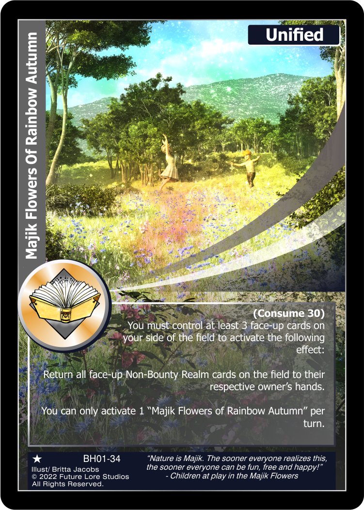 Majik Flowers Of Rainbow Autumn (BH01-34) [Bountiful Harvest Season One - 1st Edition]