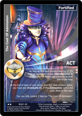 The Cost Of Admission (BH01-35) [Bountiful Harvest Season One - 1st Edition]