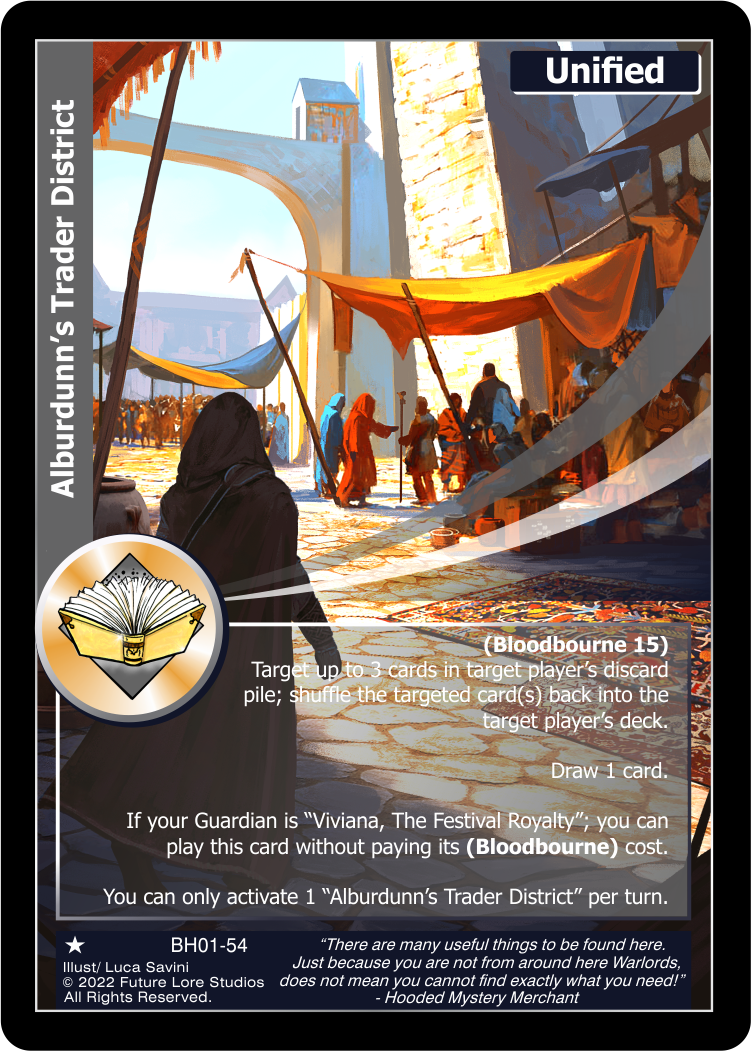 Alburdunn's Trader District (BH01-54) [Bountiful Harvest Season One - 1st Edition]