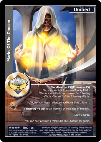 Marks Of The Chosen (BH01-56) [Bountiful Harvest Season One - 1st Edition]