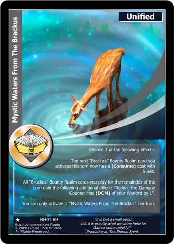 Mystic Water From The Brackus (BH01-59) [Bountiful Harvest Season One - 1st Edition]