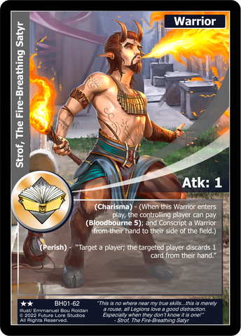 Strof, The Fire Breathing Satyr (BH01-62) [Bountiful Harvest Season One - 1st Edition]