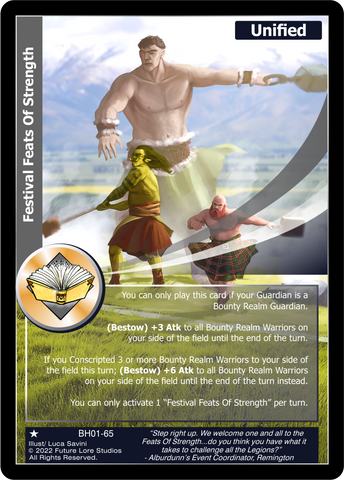 Festival Feats Of Strength (BH01-65) [Bountiful Harvest Season One - 1st Edition]