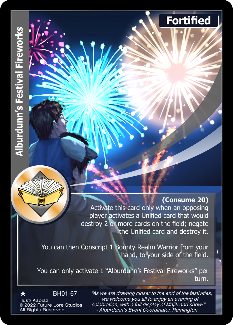 Alburdunn's Festival Fireworks (BH01-67) [Bountiful Harvest Season One - 1st Edition]