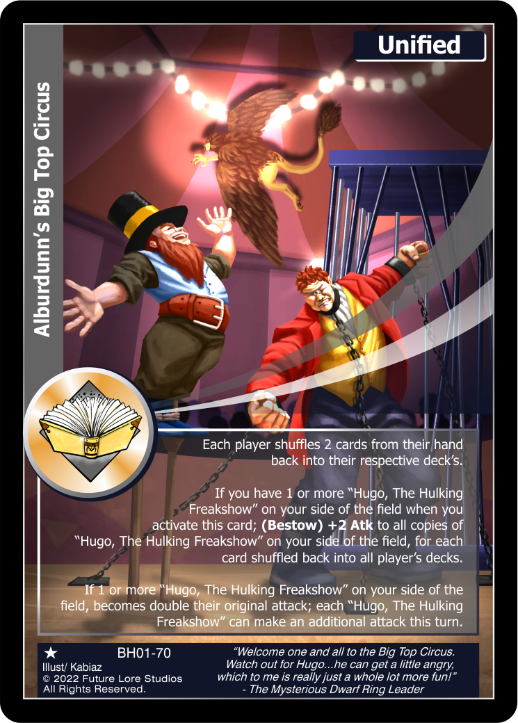 Alburdunn's Big Top Circus (BH01-70) [Bountiful Harvest Season One - 1st Edition]